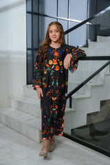 Sprinkles Stitched Summer Kaftan Kids-Mystic Brushstroke - 1pc