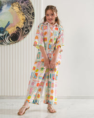 Sprinkles Stitched Summer Co Ords Set Kids-Tropic Doodle - 2pcs - Co-ord Set