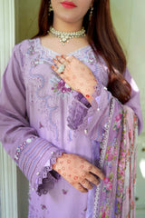 Bahar e Nau By Aayra Stitched 3 Piece Emb Lawn Suit-SH011SP1