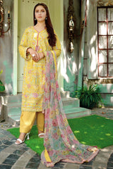 Bahar e Nau By Aayra Stitched 3 Piece Emb Lawn Suit-SH005SP1
