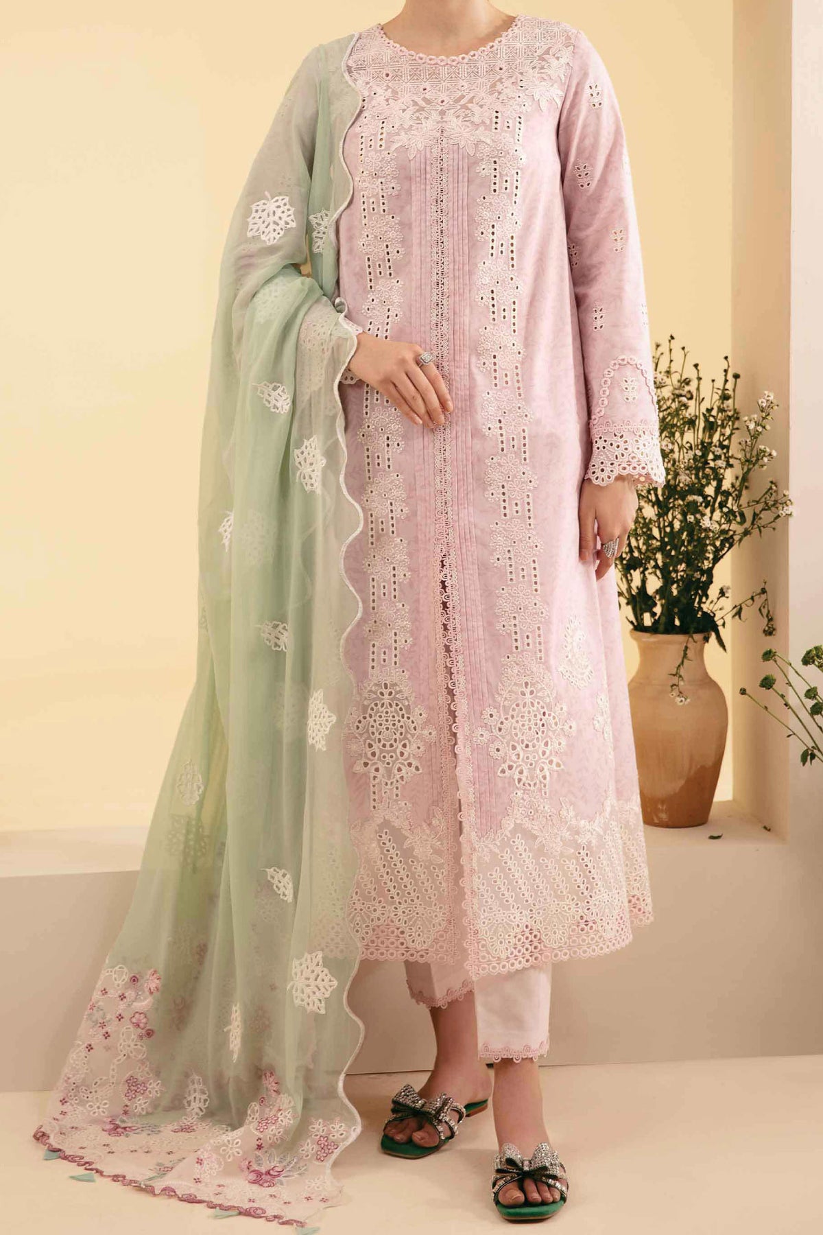 Qlinekari By Qalamkar Unstitched 3 Piece Emb Lawn Collection'2024-SQ-02-Asema