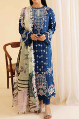 Qlinekari By Qalamkar Unstitched 3 Piece Emb Lawn Collection'2024-SQ-08-Zel