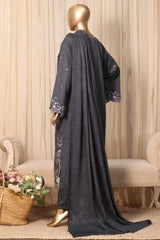 Themes Stitched 3 Piece Emb Marina Winter Kaftan Suit-SR-017-GRAY