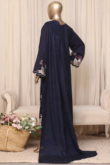 Themes Stitched 3 Piece Emb Marina Winter Kaftan Suit-SR-018-BLUE
