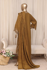 Themes Stitched 3 Piece Emb Marina Winter Kaftan Suit-SR-021-MEHANDI