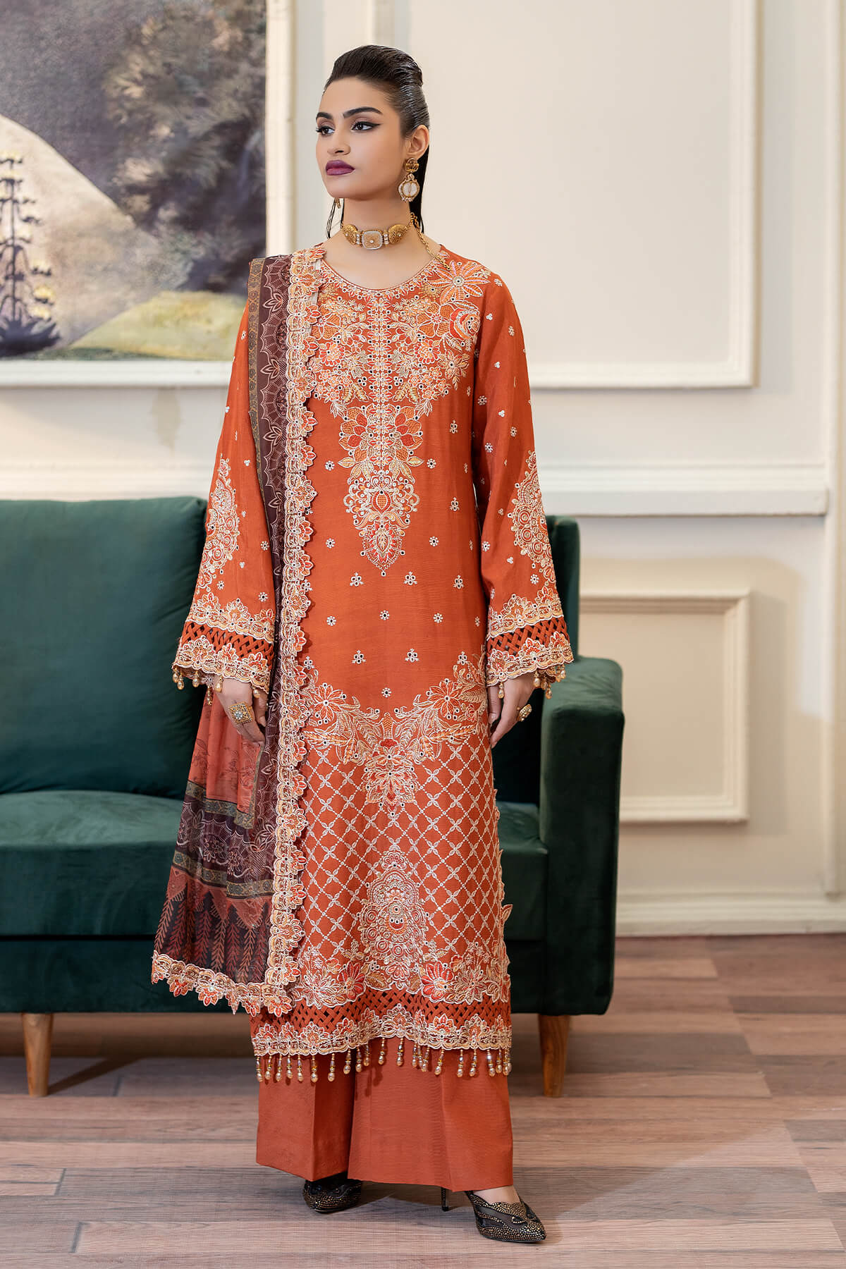 Zabrang By Imrozia Serene Unstitched 3 Piece Formals Collection'2025-SRS-13 Zevar