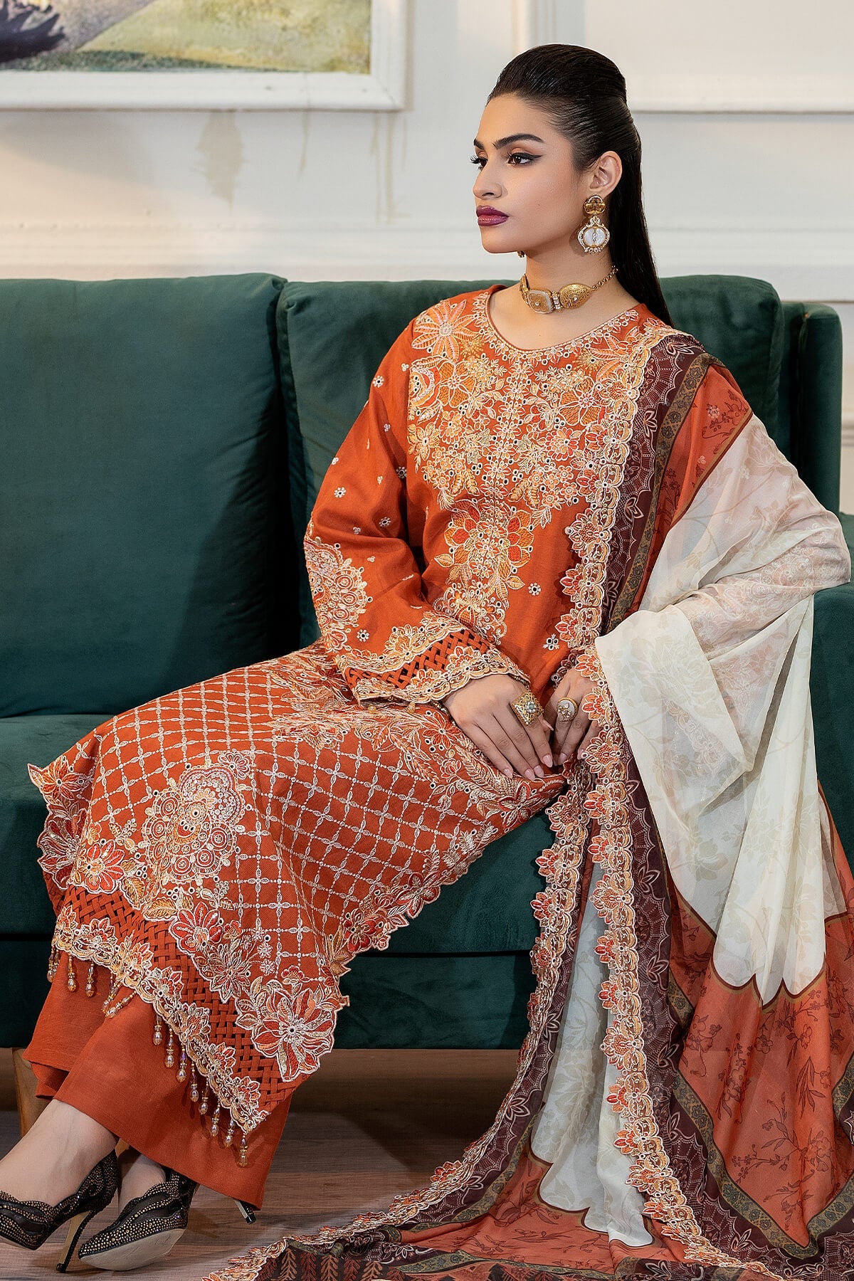 Zabrang By Imrozia Serene Unstitched 3 Piece Formals Collection'2025-SRS-13 Zevar