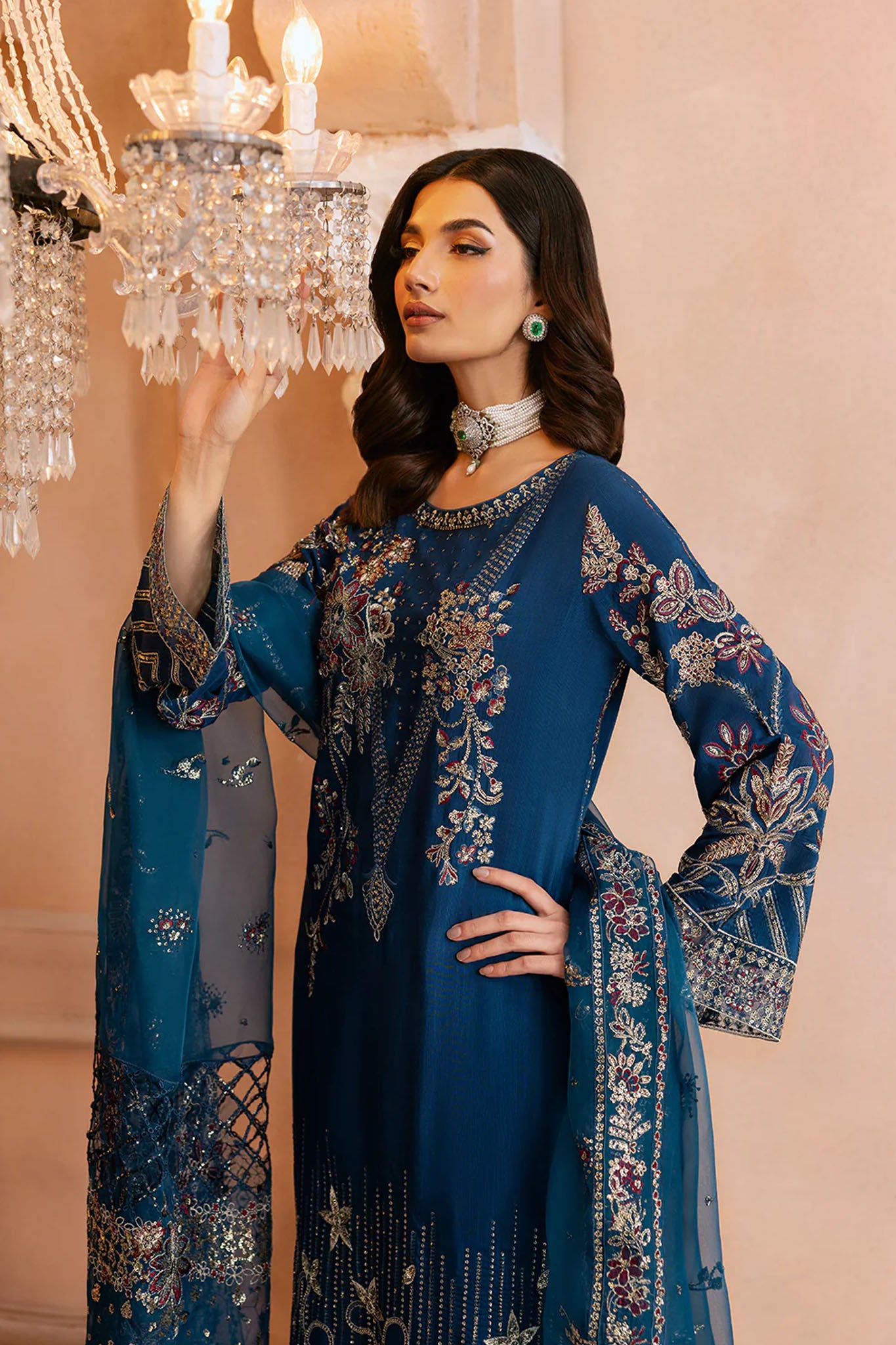 Shehnai by Ramsha Unstitched 3 Piece Raw Silk Vol- 01 Collection'2025-SS-107
