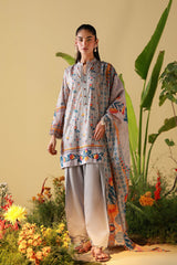 Mirha By Sahar Unstitched 3 Piece Printed Lawn Suit-SS1-26-21