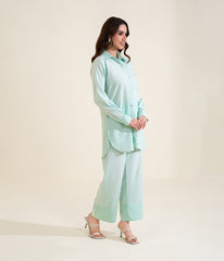 Sinopia Stitched 2 Piece Summer Women Suit-SS26-049-Green