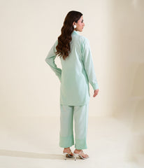Sinopia Stitched 2 Piece Summer Women Suit-SS26-049-Green