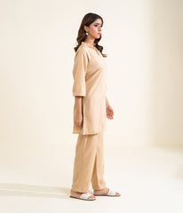 Sinopia Stitched 2 Piece Summer Women Suit-SS26-050-Beige