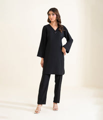 Sinopia Stitched 2 Piece Summer Women Suit-SS26-051-Black