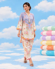 Cloud Nine By Dhaga Stitched 2 Piece Summer Suit-Vibe