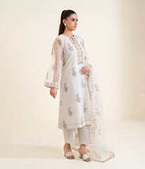 Sinopia Stitched 3 Piece Luxury Formals Suit-SSBP26-003-White