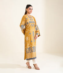 Sinopia Stitched 1 Piece Block Print Kaftan-SSBP26-004-Gold