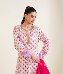 Sinopia Stitched 2 Piece Formals Women Suit-SSBP26-005-White