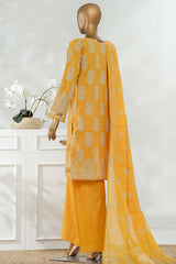 Sunehri By HZ Stitched 3 Piece Emb Dyed Cotton Winter Collection'2025-SSE-811-Mustard
