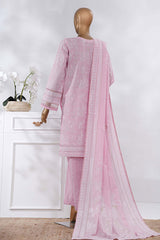 Sunehri By HZ Stitched 3 Piece Emb Dyed Cotton Winter Collection'2025-SSE-814-Pink