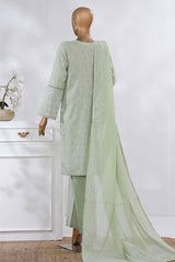 Sunehri By HZ Stitched 3 Piece Emb Dyed Cotton Winter Collection'2025-SSE-815-Green