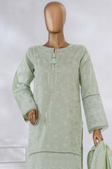 Sunehri By HZ Stitched 3 Piece Emb Dyed Cotton Winter Collection'2025-SSE-815-Green