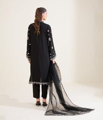 Sinopia Stitched 3 Piece Luxury Formals Suit-SSE26-002-Black