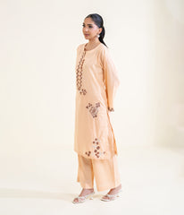 Sinopia Stitched 2 Piece Summer Women Suit-SSE26-009-Light Brown