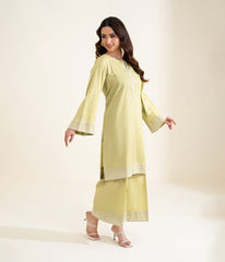 Sinopia Stitched 2 Piece Summer Women Suit-SSE26-011-Mustard
