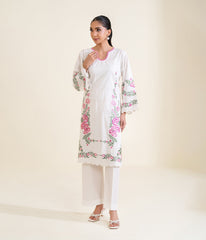 Sinopia Stitched 2 Piece Summer Women Suit-SSE26-018-White