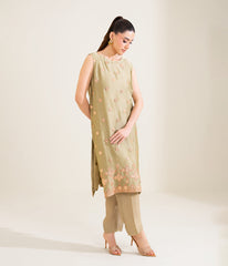 Sinopia Stitched 2 Piece Formals Women Suit-SSE26-024-Green