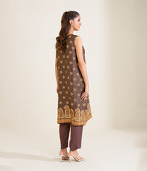 Sinopia Stitched 2 Piece Formals Women Suit-SSE26-025-Brown