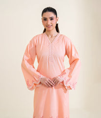 Sinopia Stitched 2 Piece Summer Women Suit-SSE26-026-Peach