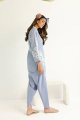 Sahar Essential Stitched Co-Ords Suit-SSEC-V5-YA-08