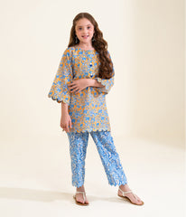 Sinopia Stitched 2 Piece Summer Kids Suit-SSK26-006-Brown