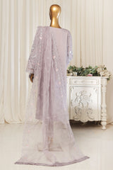 Bin Saeed Stitched 3 Piece Emb Chiffon Collection'2025-STS-1792-Light Purple