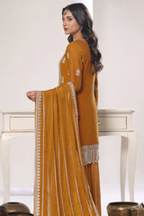 Aura By Soghat Unstitched 3 Piece Luxury Chiffon Formals Suit-Sabine