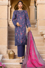 Sada Bahar Stitched 3 Piece Luxury Cutwork Vol-01 Collection'2025-CW-3985-Blue