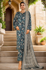 Sada Bahar Stitched 3 Piece Printed Lawn Vol-05 Collection'2025-PR-9560-Green