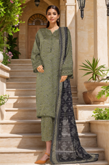 Sada Bahar Stitched 3 Piece Printed Lawn Vol-05 Suit-PR-9552-Green