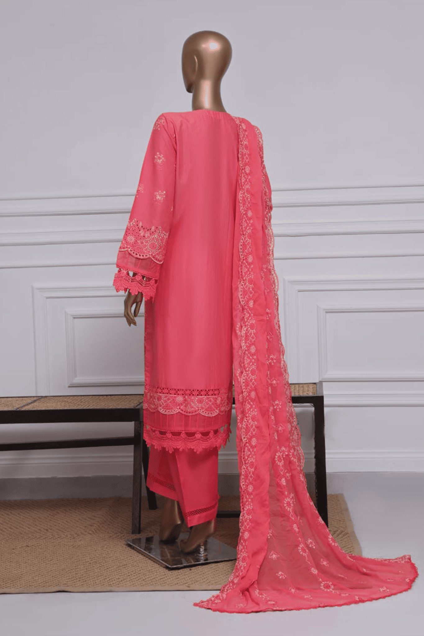 Sada Bahar Stitched 3 Piece Two Tone Chikankari Vol-01 Collection'2025-TCK-Pink