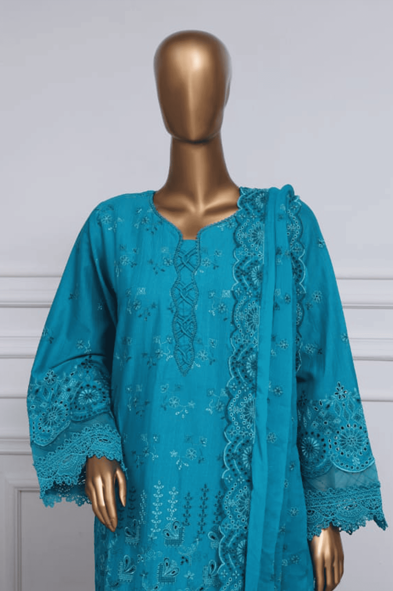 Sada Bahar Stitched 3 Piece Two Tone Chikankari Vol-01 Collection'2025-TCK-Sea Green