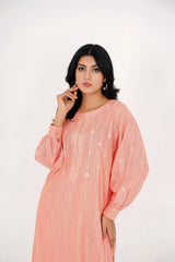 Qurb Stitched 2 Piece Winter Collection'2025-Saffron