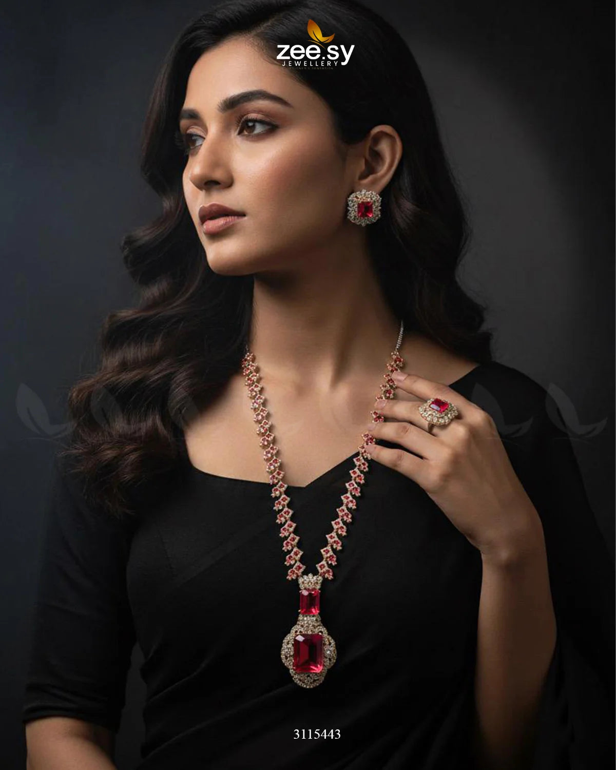 Safina Malla Necklace Set - Zeesy Jewellery