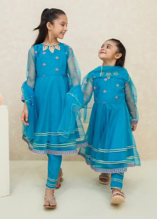 Modest Stitched 3 Piece Festive Collection-Saniya