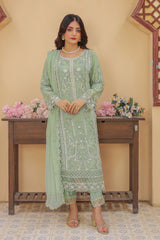 Maya By Azmeerah Stitched 3 Piece Hand Emb Chiffon Collection'2025-01-Serenora