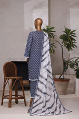 Khombi Stitched 3 Piece Casual Pret Cotton Collection'2025-Shibori