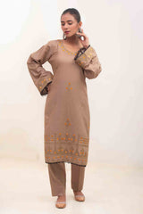 Silcot Stitched 2 Piece Lawn Collection-Golden Dune Mirror