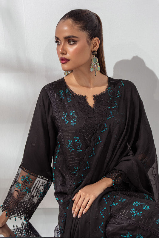 Mehru By Guzel Stitched 3 Piece Festive Formals Collection'2024-Siyah