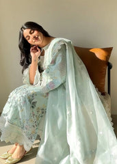 Sardinia Unstitched 3 Piece Lawn Collection-Sky Petal - Anjiya Mithani