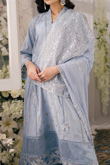 Eid Drop 2 By Azure Unstitched 3 Piece Ensembles Festive Jacquard Lawn Collection'2024-57-Slate-Symphony